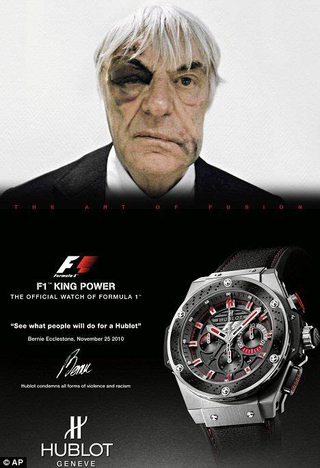 bernie ecclestone hublot advert|bernie ecclestone stolen watch.